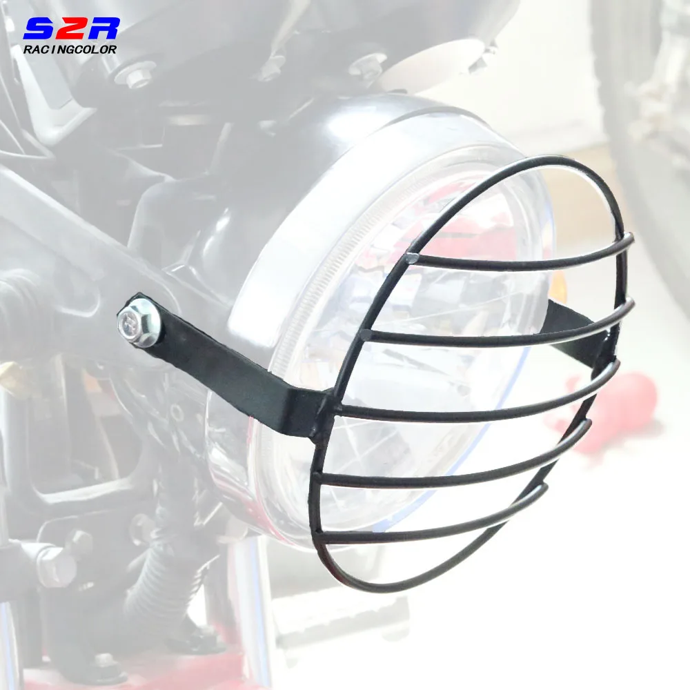 

S2R Motorcycle Headlight Guard Protector Cover for YAMAHA YBR125 YS125 YBR 125 125G 125Z HeadLamp Protection stripe cover