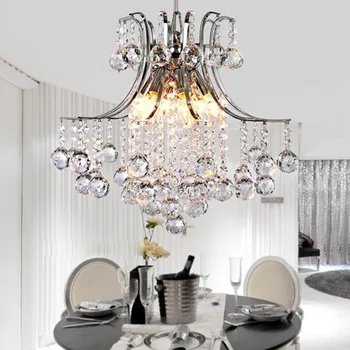 

Modern Elegant Crystal Chandelier Ceiling Hanging Light Wedding Decor Lighting Light Fixture for Living Room Bedroom Bar E14 AC