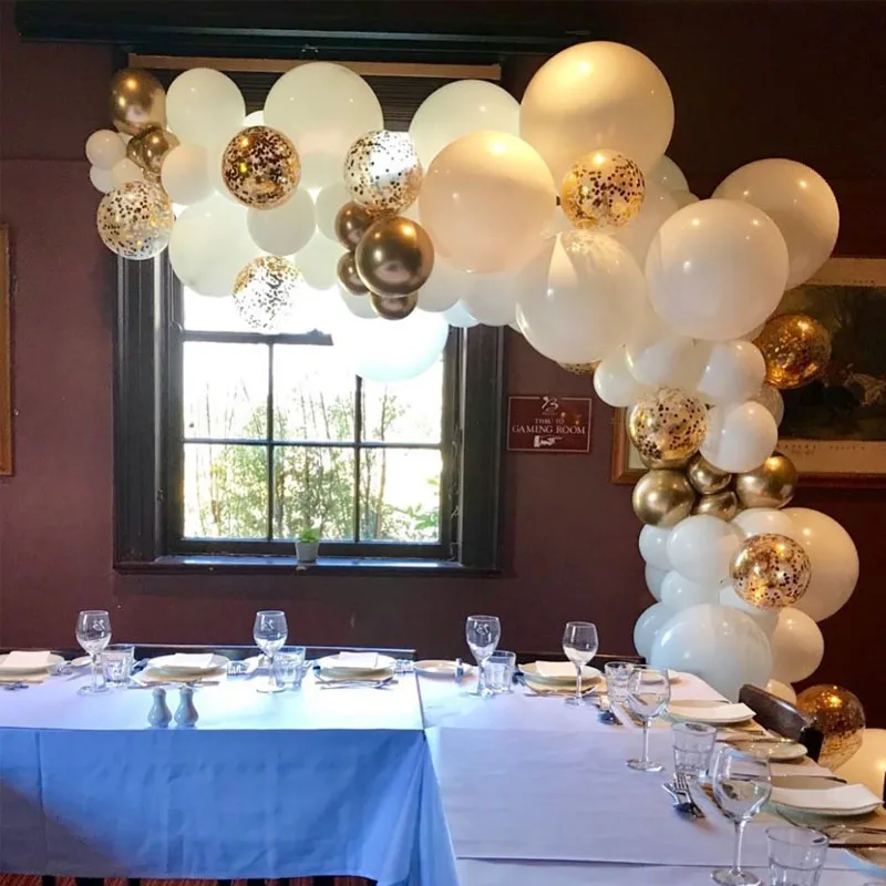 

81pcs/set Pastel Balloons BabyShower Decoration Macaroon Ballons Blanc Wedding Birthday Globos Latex Air Balloon S6XZ