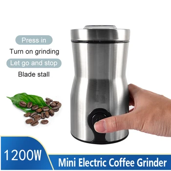 

Wholesale Coffee Beans Grinding Machine Portable Bean Grinder Stainless Steel Grains Herbs Grinding Powder Coffee Equipment