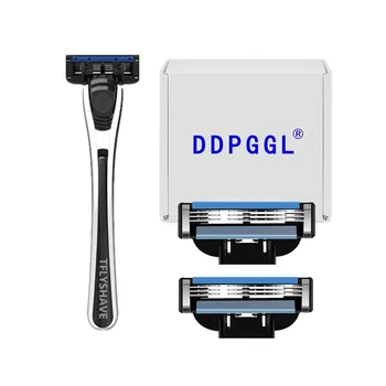 

DDPGGL Furious 3 Men Manual Shaver Razor Blade 3 Layer Shaving Razor High Quality Blade Stainless Steel for Mach3