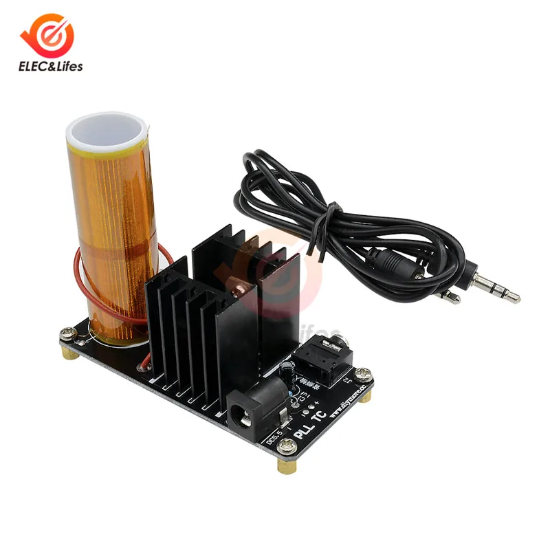 DC 15 V-24 V 15 Вт 2A DC5.5 Интерфейс мини музыкальный плазменный динамик с катушкой Тесла Tesla дуговой генератор Беспроводной передачи