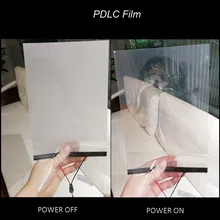 15X15cm Film Building Window Glasses Smart Film  PDLC Magic Switchable Transparent Color Film Sample Size for Testing