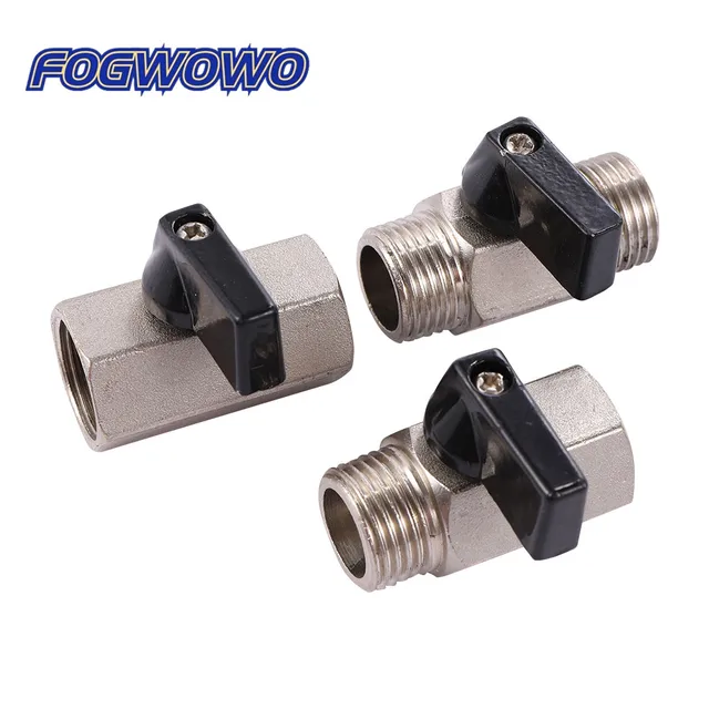 1/2 "Nőstény És Férfi Szál Mini Sárgaréz Golyó Szelep Bsp Belső Légkompresszor Kapcsoló Kerti Öntözés Kikapcsolja A Szelepeket 1 Db