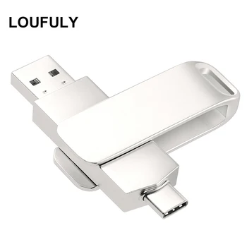 

360 Rotation USB 3.1 Type C Pendrive 32GB 64GB 256GB OTG 3.0 USB C Flash Drive 128GB OTG Pen Drive For Phone Desktop PC