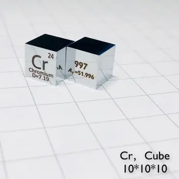 

High Purity 99.7 Pure Chromium Cr Carved Element Periodic Table 10mm Cube
