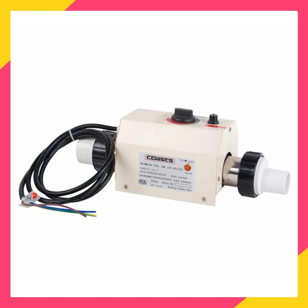 220V free shipping 3KW Electric Water Large discharge sale Heater Thermostat Bath Pool for Swimming