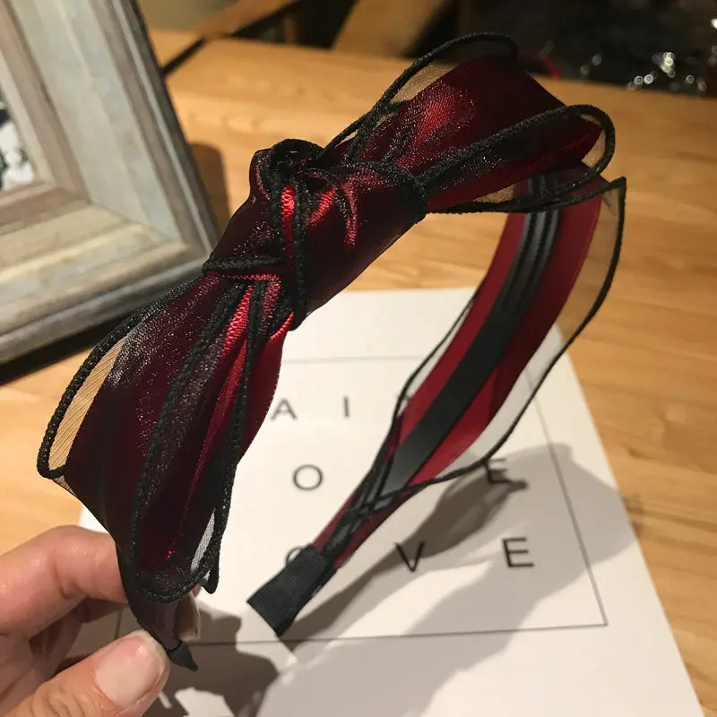 US $145.00 50pcslot DIY Simple Multi Doubledeck Bowknot Lace Hair Bands Tooth Antiskid HeadBands Hair Styling Tools Accessory HA1288