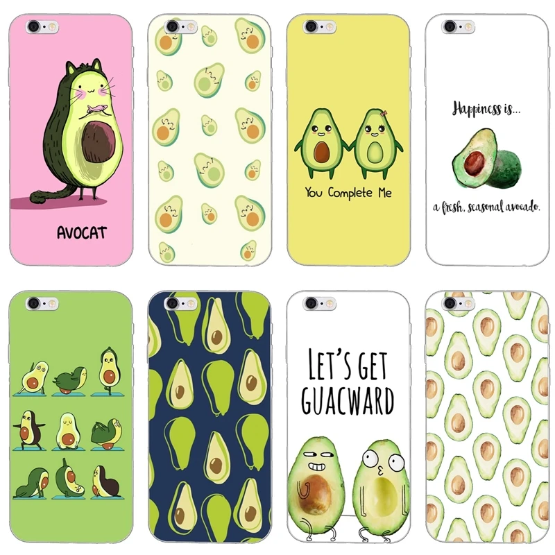 Cartoon lovely avocado pattern cover case For Huawei Honor 20 10i 9x Lite 8s 8C 8X 7C 7X 7A 6C pro 6X 6A 5A 5C 5X 4c V10 | Мобильные