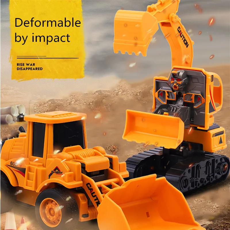 

New 6 Styles Inertial Engineering Vehicle Excavator Funny Engineering Truck BlenderImmediately Deformed Upon Impact Best Boy Toy