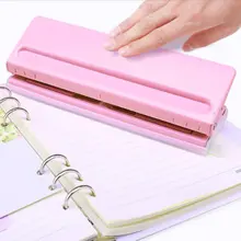 Agrafeuse réglable pour papier 6 trous, perforateur Standard à feuilles mobiles, fournitures de reliure pour la maison et le bureau, équipement de papeterie pour étudiants