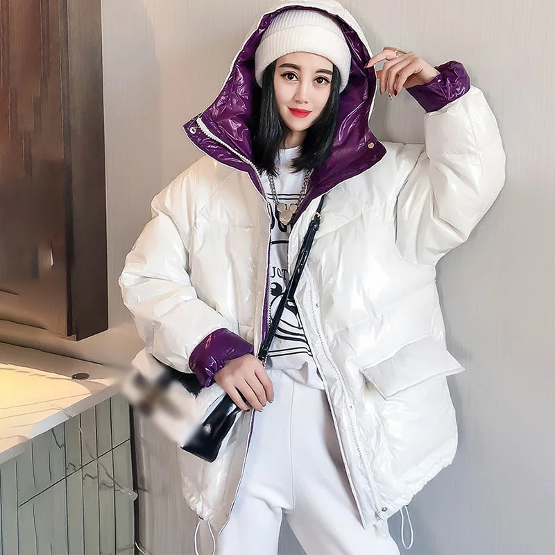 Winter White Duck Down Padded Down Women Bright