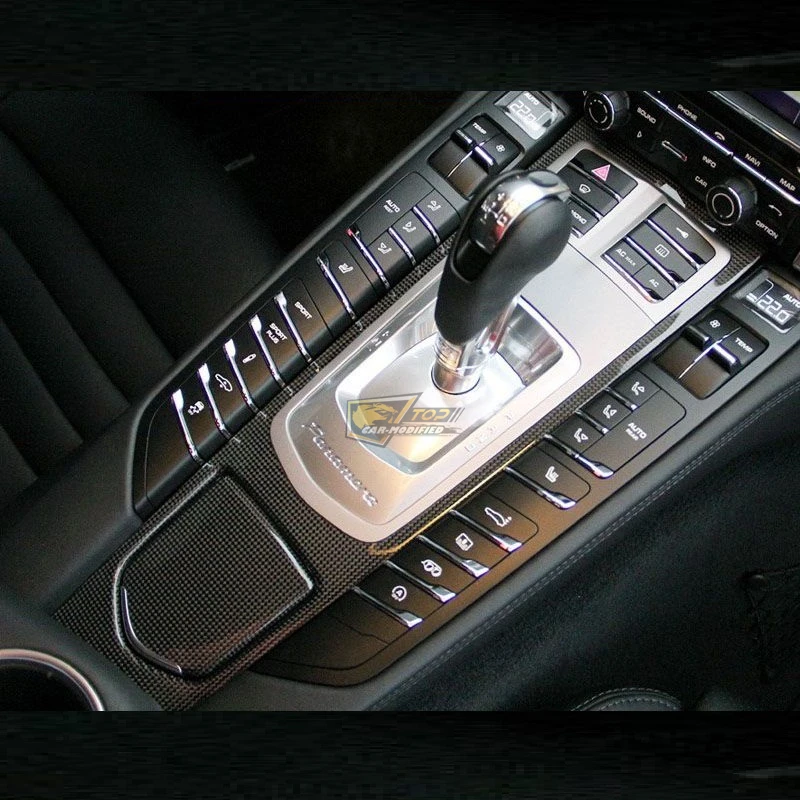 9-Free shipping 14pcsset car interior accessories for porsche panamera accessories door inside decoration trims