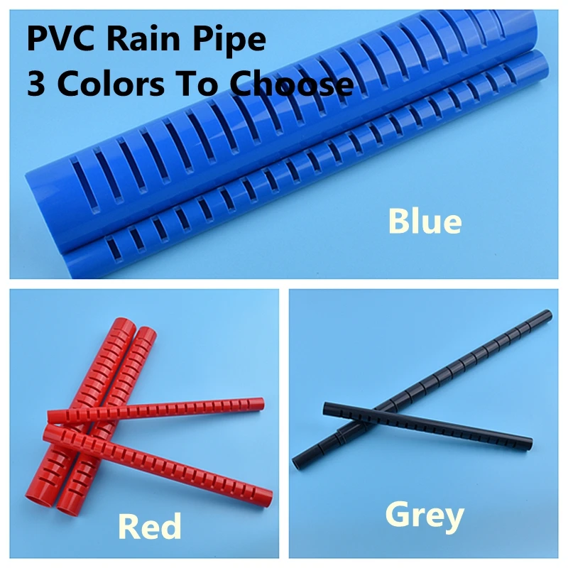 

3 Colors 20~50mm Fish Tank Rain Pipe Drip Water Tube Downcomer Cess-Pipe Aquarium PVC Pipe Filter Accessories Drain Deluge Pipe