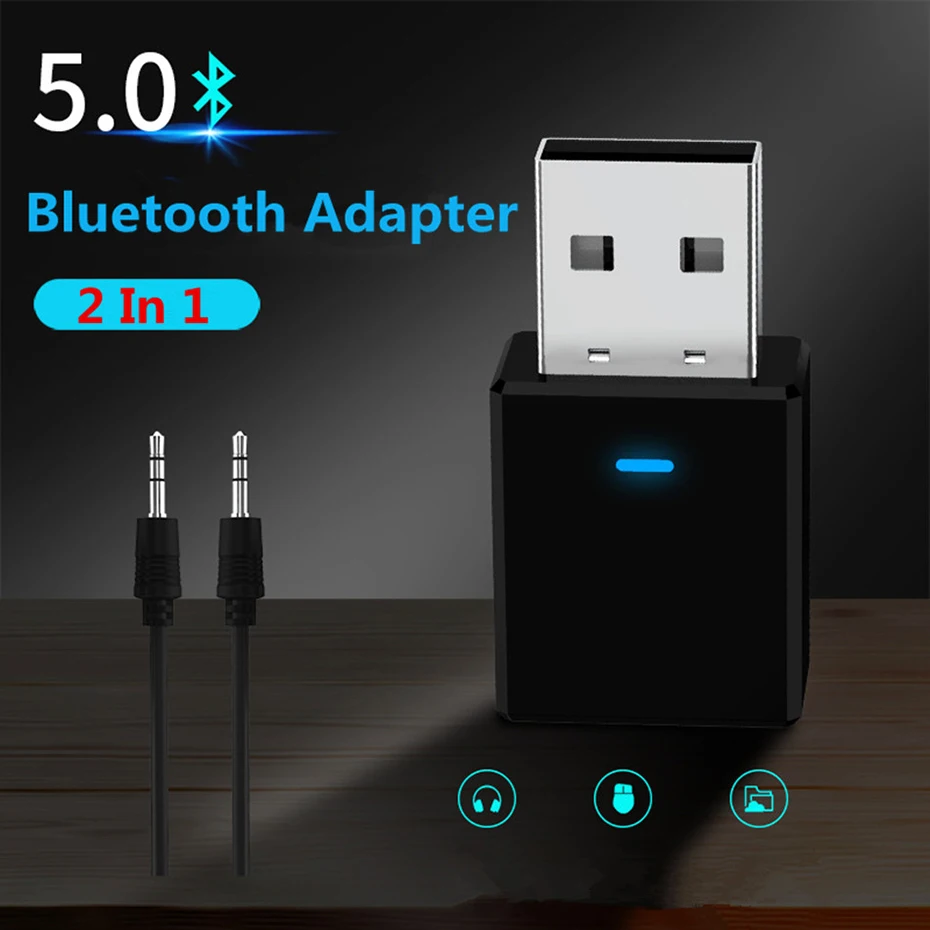 Chiclits Bluetooth приемник передатчик Bluetooth 5,0 ключ AUX RCA USB 3,5 мм разъем аудио беспроводной адаптер для ТВ ПК автомобильный комплект