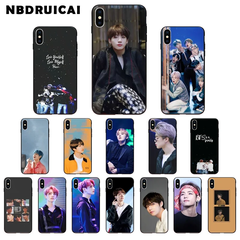 NBDRUICAI KPOP Euphoria Jungkook TPU Мягкий силиконовый чехол для телефона iPhone 11 pro XS MAX 8 7 6 6S Plus X 5 5S