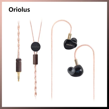 

Oriolus Black Oriolus 3 Balanced Armature+10mm Dynamic HiFi IEM In Ear Earphone With Detachable Cable