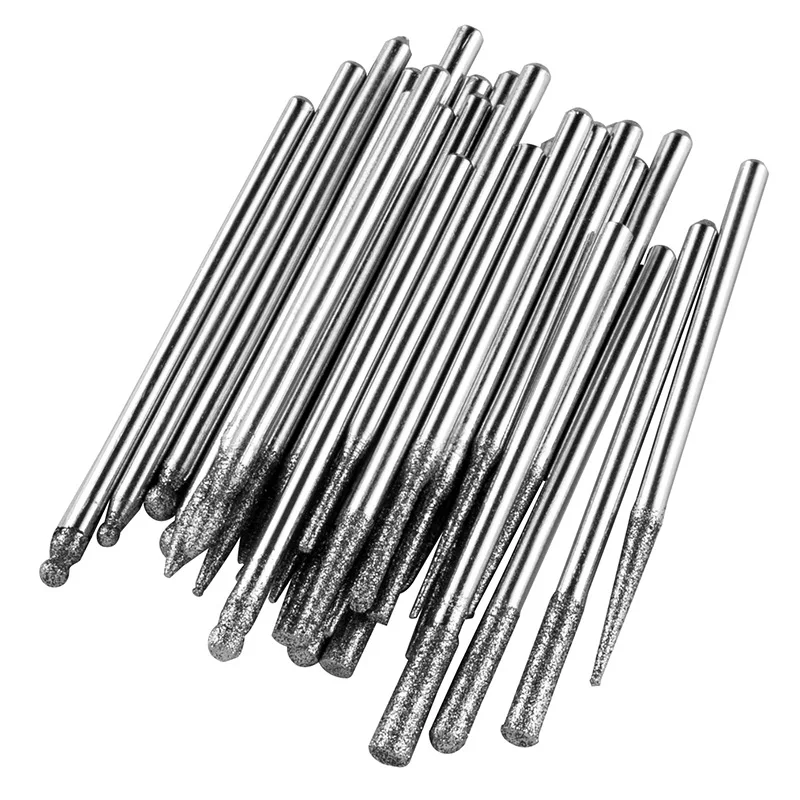 

30Pcs/Bag Nail Drill Grinding File Bits for Electric Machine Pedicure Manicure Nail Art Tool Mixed Sizes Nail Design Accessories