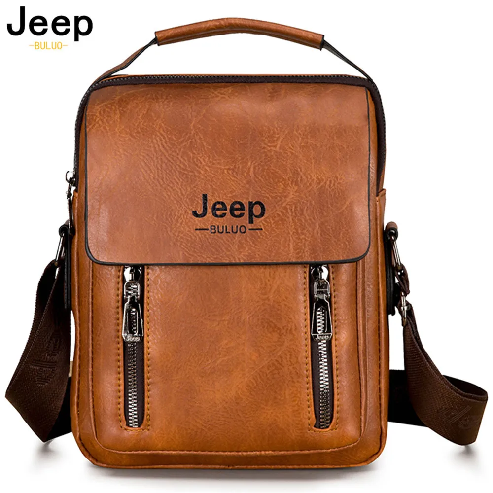 Jeep Buluo Brand Men's Messenger Shoulder Bag High Quality 2021 New Pu