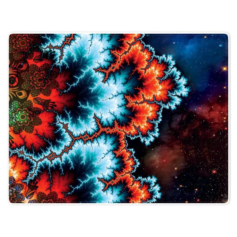 

HommomH Blanket Comfort Warmth Soft Plush Throw Psychedelic Galaxy Mandala Crack Red