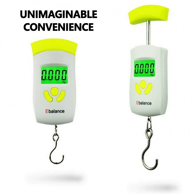

50kg x 10g Mini Digital Scale For Fishing Luggage Travel Weighting Steelyard Portable scale Electronic Hanging Hook Scale
