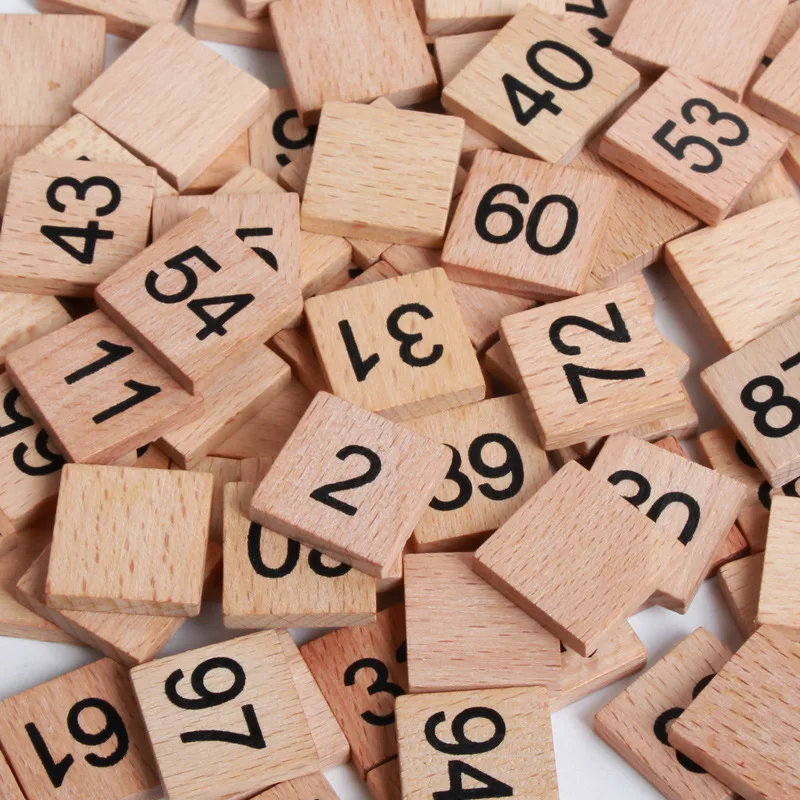 

Wood 1-100 with Numbers Continuous Board Building Blocks Monte Children Kindergarten Early Childhood Educational Mathematics Tea