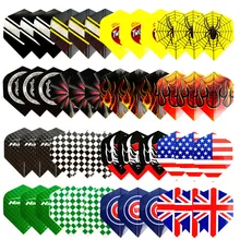 Fox Smiling 48 шт. 2D микс 16 видов стилей красивыми узорами Дротика Перелёты для приготовления пищи на воздухе крыло хвост хорошее качество