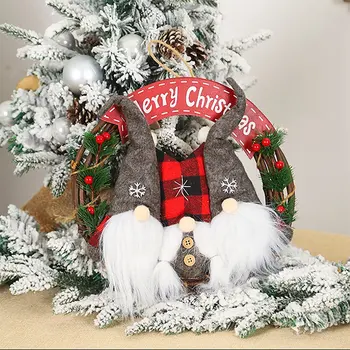 

FRIGG Christmas Wreath Christmas Decoration For Home 2020 Cristmas Ornament Happy New Year 2021 Navidad Nativity Gifts Xmas