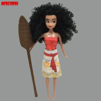 

30cm Moana Princess 5 Jointed Doll Body With 1/6 BJD Doll Clothes Movie Princess Moana Action Figures Doll Accessories Kids Toys