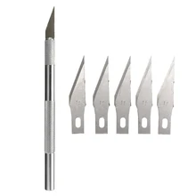 5/15/20 шт. Нержавеющая сталь лезвия DIY скальпель резьба по дереву машины резьбы по дереву рукоделие хобби Ножи для пленки для мобильных телефонов инструмент резак