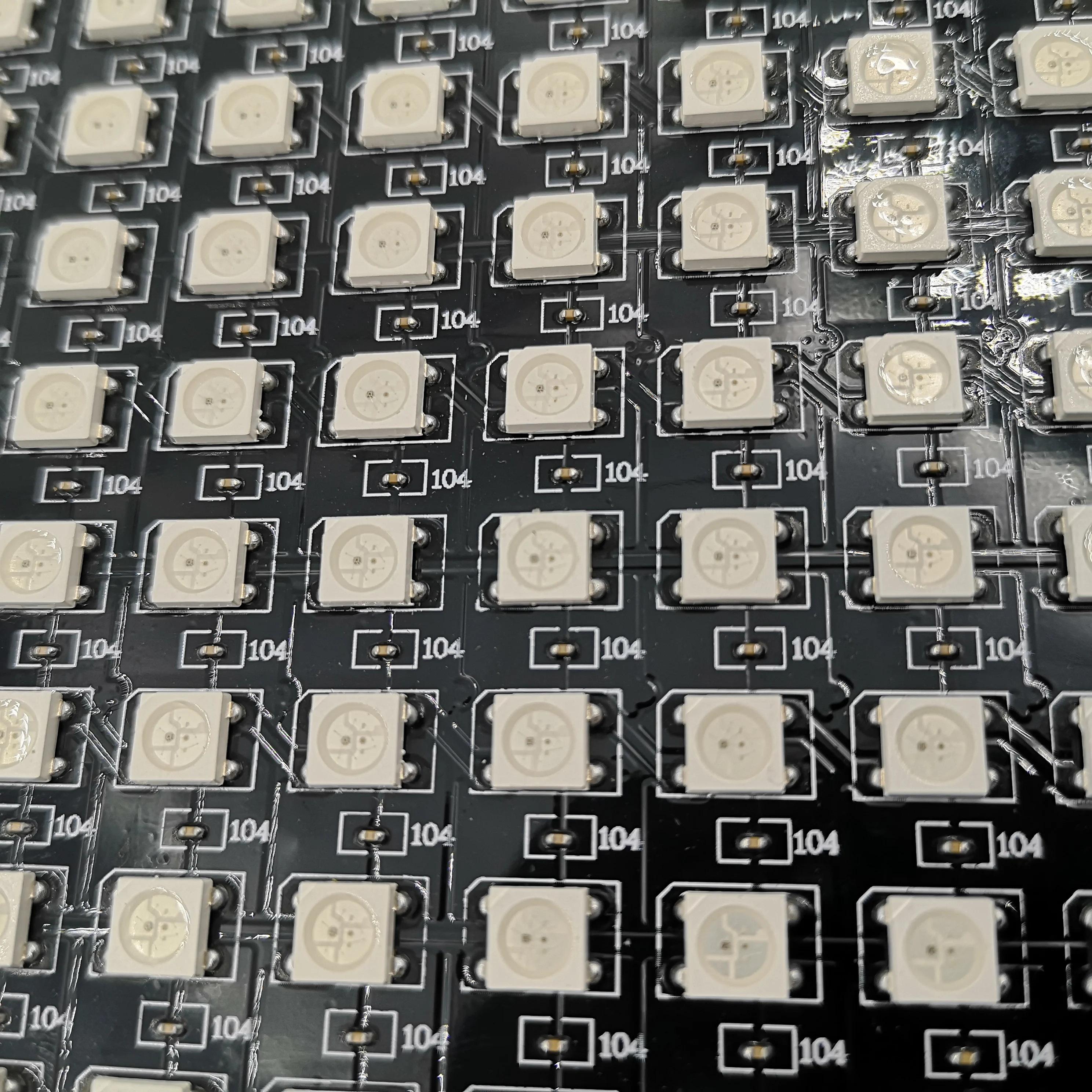 1/2PCS WS2812B 8X8 8x32 16x16 Pixel Panel Flexible Matrix Screen WS2812 IC RGB 5050 SMD Led Module Individually Addressable DC5V