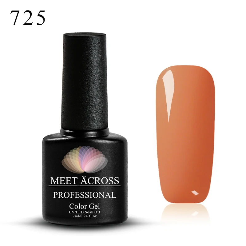 MEET ACROSS 7 мл УФ-гель для ногтей красная серия блестки замачиваются УФ-гель лак Цветной Гель-лак для ногтей - Цвет: PW2272