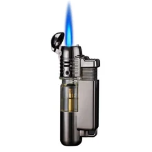 

Round Machine Direct Impact Transparent Air Box Inflatable Direct Impact Windproof Butane Gas Lighter