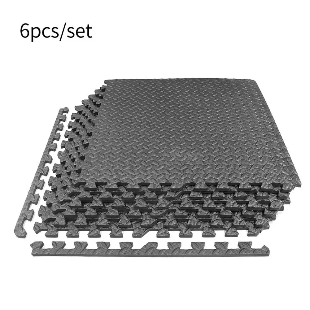 6PCS 60x60cm EVA Foam Tiles Puzzle Exercise Mat Fitness Interlocking Tiles Floor Protective Cushion For Workouts Playing Mat