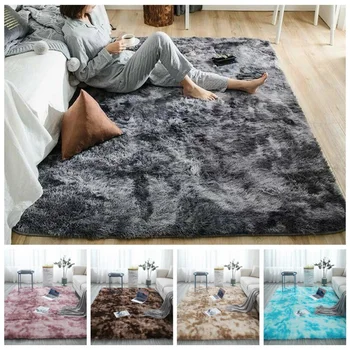 

120x160CM Plush Soft Carpet Faux Fur Area Rug Non-slip Floor Mats Skin Fur Rugs Silky Rugs Bedroom Floor Mat Children Carpets