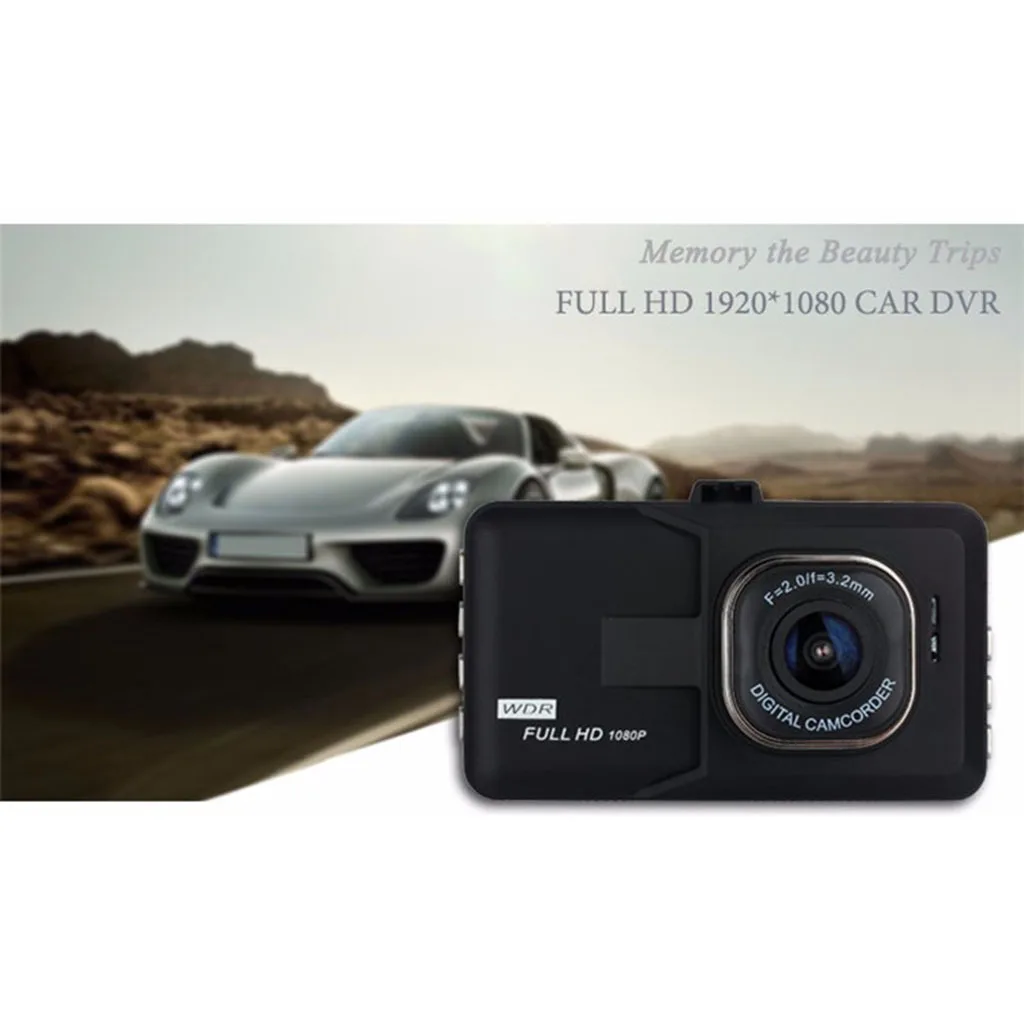 DC 5V, 180mah 3.0'' 720P Car Rear View Camera Monitor Dash Cam Recorder 120 Degree Angle Dropship Good