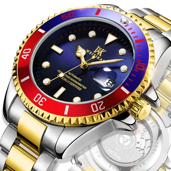 

Luxury Design Barcelona Hight Quality Men Mechanical Watch Men Waterproof Watches Stainless Steel Watch Relogio Masculino 6008