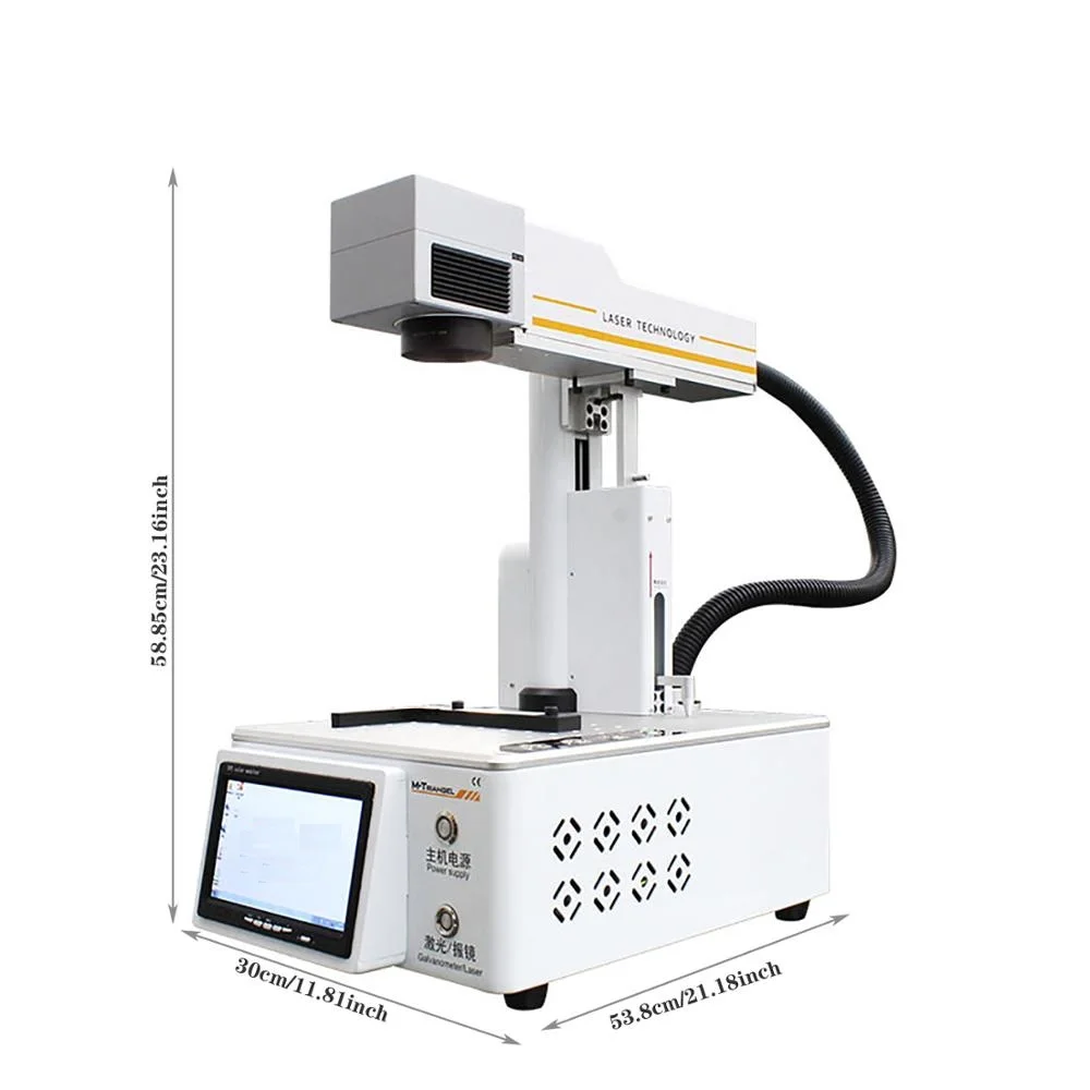 M-Triangel-20W-Fiber-Laser-Engraver-Machine-DIY-LCD-Separator-for-Leather-Glass-Metal-Wood-Cutting