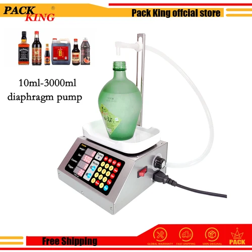 Csy-320010ml-3000ml 계량 다이어프램 펌프 충전 기계, 전자 저울 액체 필러, 오일, 물, 음료, 와인 주스 3