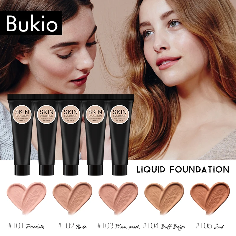 Bukio 2019 Новая мода матовый макияж основа для макияжа крем натуральный