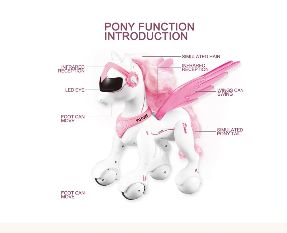RC Единорог Райли робот дистанционного управления unicornio Обучающие Единорог детские игрушки