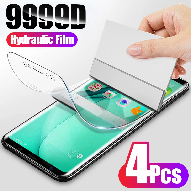 4Pcs Full Cover Hydrogel Film For Huawei P30 P20 P40 Lite P50 Screen Protector Mate 30 20 40 Pro |