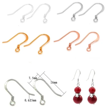 

20 pcs/Lot Silver Color DIY Earring Findings Handmade Earrings Clasps Hooks Fittings For Jewelry Making Accessories