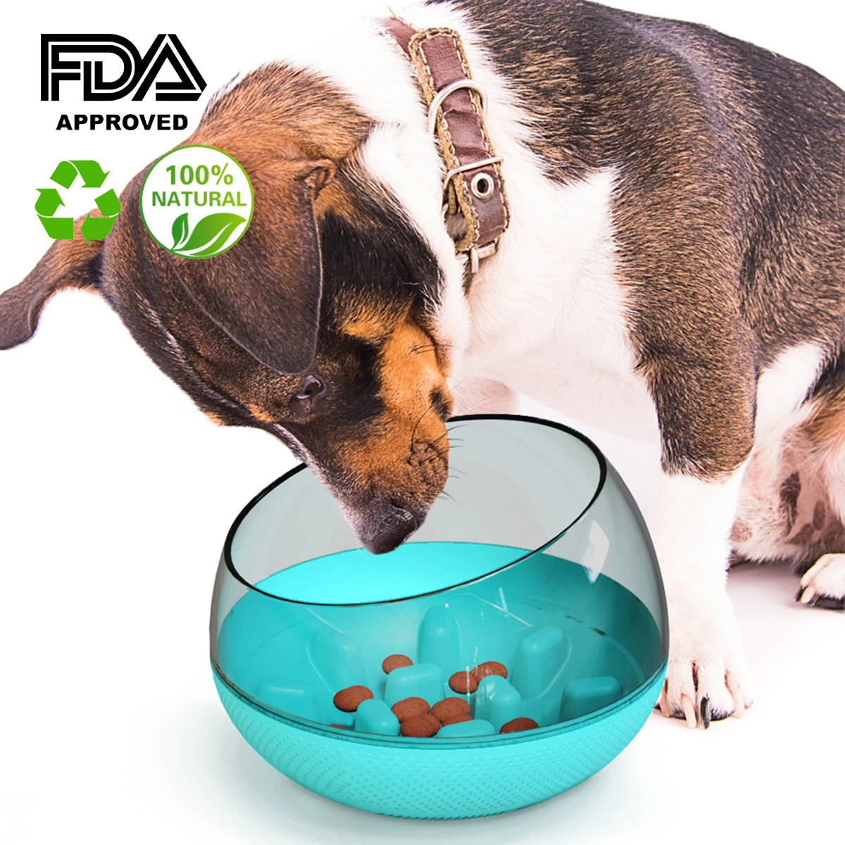 Dog Slower Feeder Bowl Spill-Proof Pet Tumbler DF-005