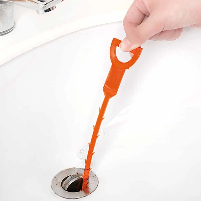 10 pcванная комната пол очиститель волос канализационный фильтр сливные очистители кухонная раковина дриан фильтр чистка ванны крюк Инструмент Оранжевый