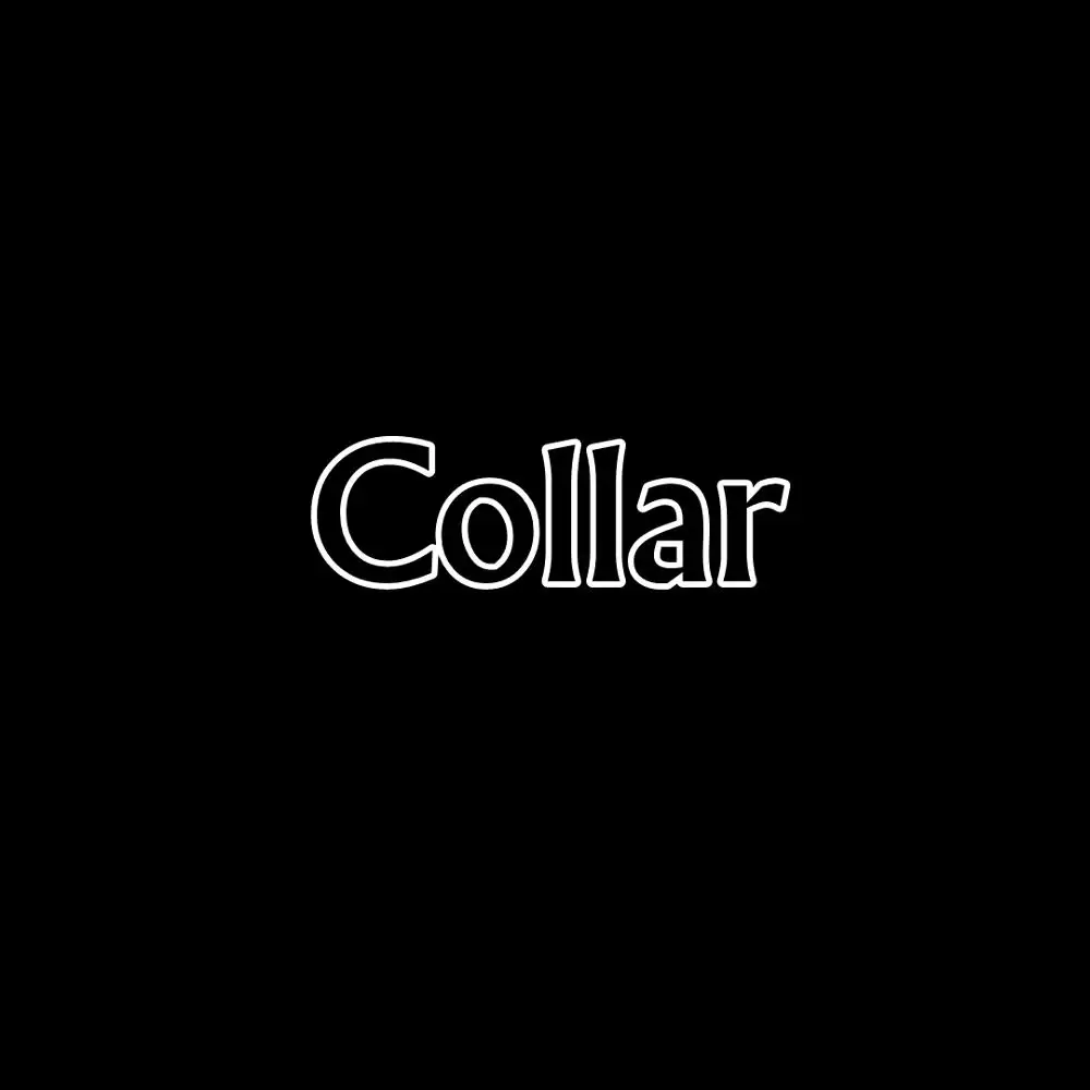 Black Collar Модный регулируемый ошейник и поводок для маленьких, средних и больших собак, щенков, уличных домашних собак, ведущих аксессуаров, дропшиппинг ZLL04 - Цвет: Black Collar