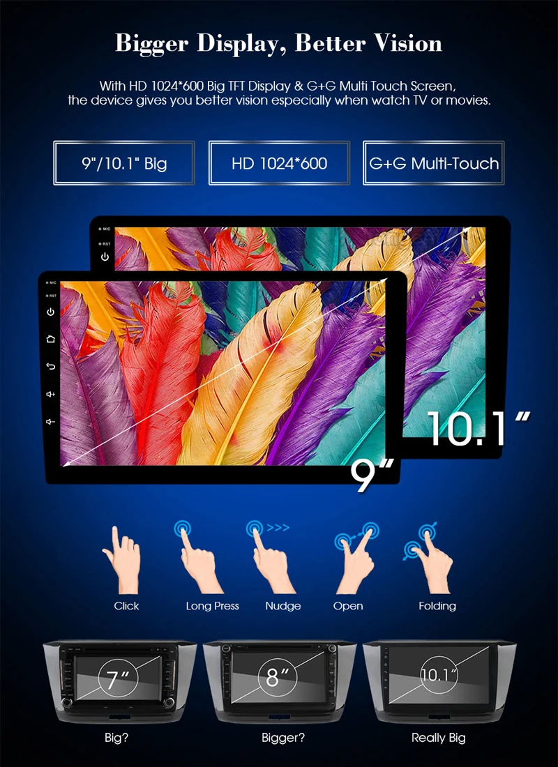 Горячая Распродажа ips 9 дюймов Android 8,1 автомобильный dvd-плеер для Ford Fiesta 2009- мультимедийная навигационная система