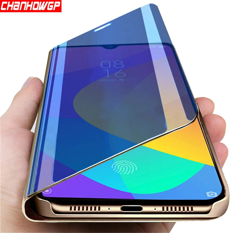 

Mirror Leather Case For OPPO A1K A3S A5S AX5 A7 AX7 A83 A5 A9 2020 K3 F5 F7 F9 F11 Pro Reno 2 Z Realme C2 3 5 Pro X Smart View