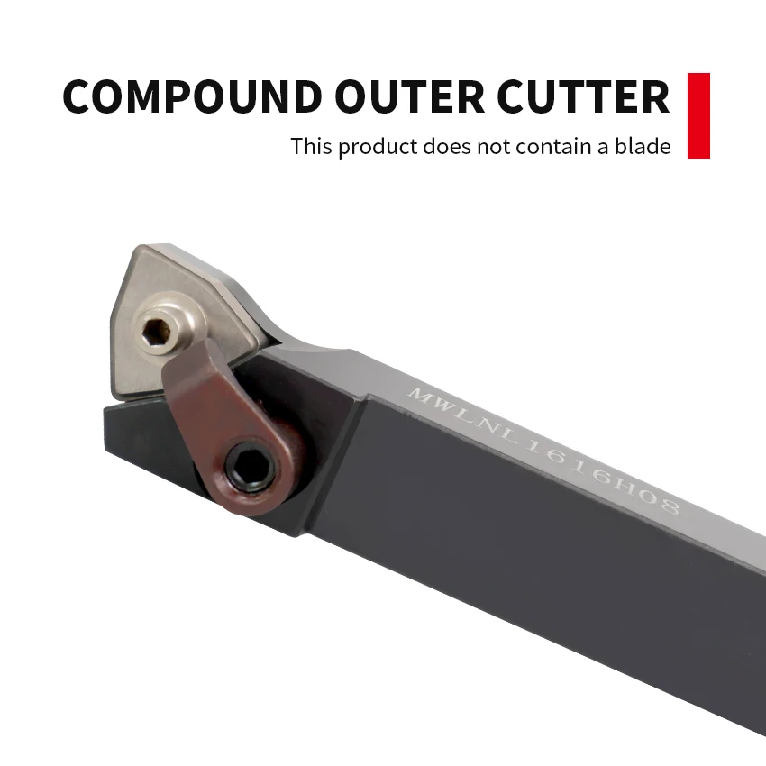 

External Turning Tools Holders CNC Lathe Cutting Machining Boring Toolholders MWLNL1616H08 MWLNR1616H08