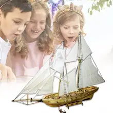 1: 100 harvey navio de vela montado modelo de montagem de madeira modelo navio modelo kit diy artesanal brinquedos para crianças